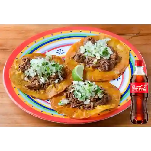 Orden de Tacos de Birria X 3 +Cocacola Org 400ml