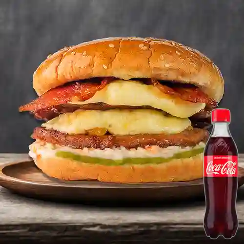 Combo Hamburguesa Super +Cocacola Orig 400ml