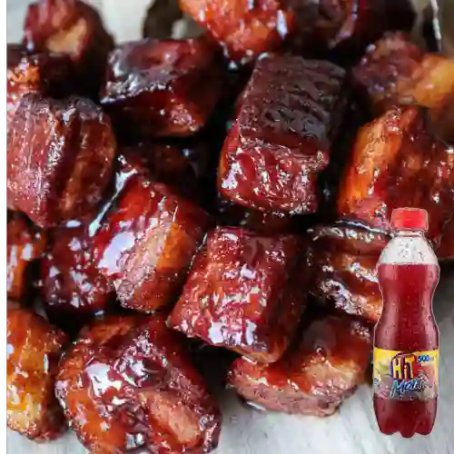 Combo Tocino Carnudo en Bbq de la Casa +Hit Mora 500ml