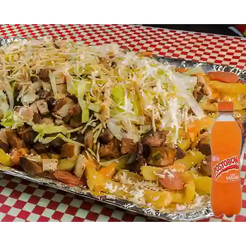 Salchipapa Mini Mixta Turbo +Naranja 500ml