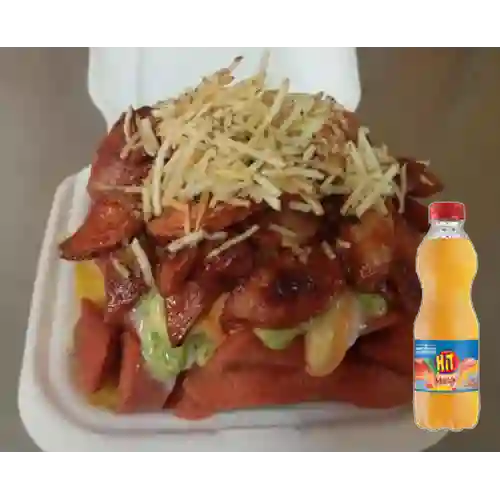 Combo Salchipapa Ranchera + Hit Mango 500 ml