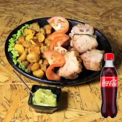 Combo Carne Al Barril +Cocacola Orig 400ml