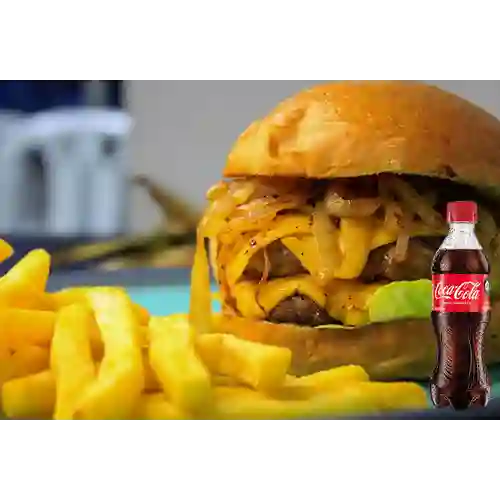 Combo Hamburguesa Angus + Coca Cola Original 400 ml