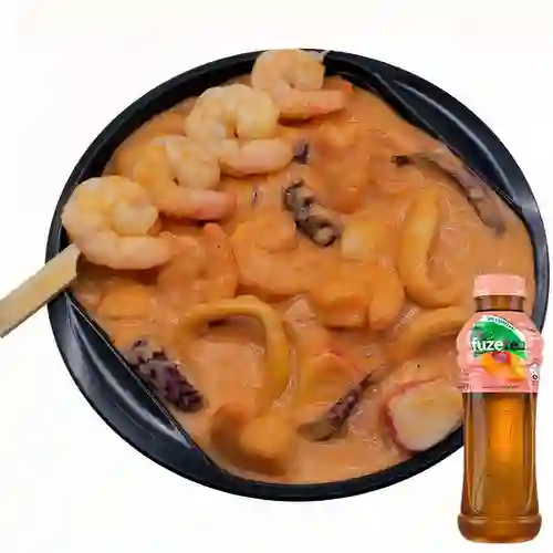 Combo Cazuela Mariscos + Fuze Tea Durazno 400 Mll