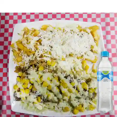 Combo Chuzo de Pollo + Agua Brisa Sin Gas 600 ml