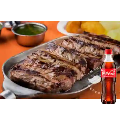 Combo Lomo Aborrajado + Coca Cola Original 400 ml