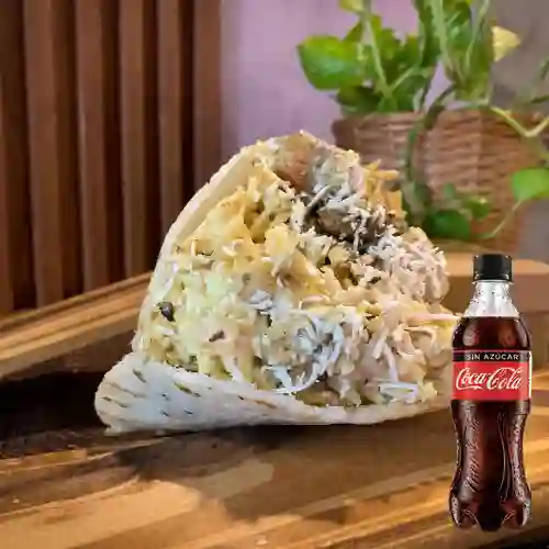 Combo Arepa Mixta + Coca Cola Zero 400Ml