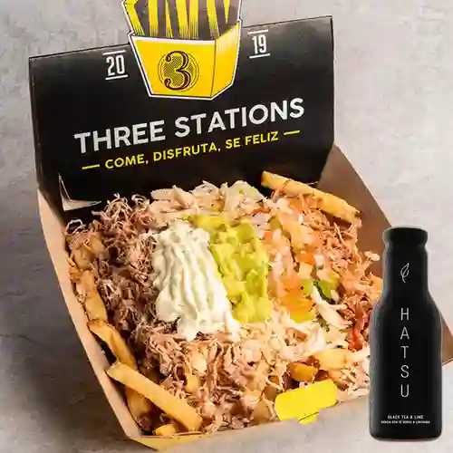 Combo Three Stations + Hatsu Negro y Limonada 400 ml