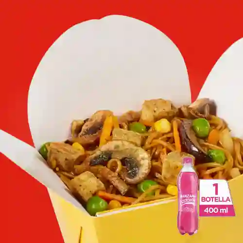 Combo Vegetariana + Postobón Manzana 400 ml