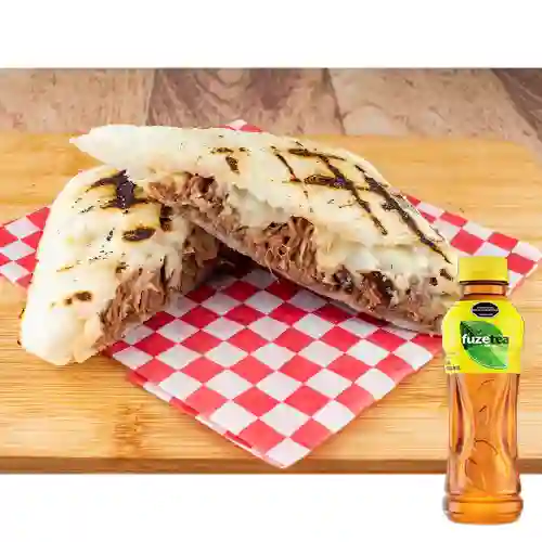 Combo Agrandada Res + Fuze Tea Limón 400ML