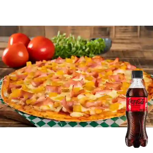 Combo Pizza Hawaiana + Coca Cola Sin Azúcar 400 ml