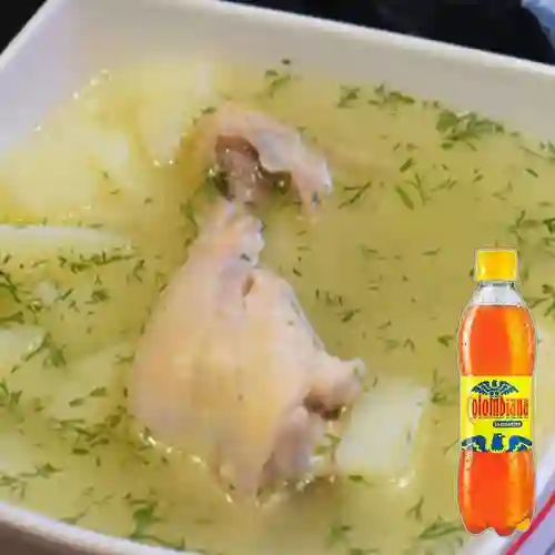 Combo Caldo de Pollo 32 Oz + Colombiana 250 ml