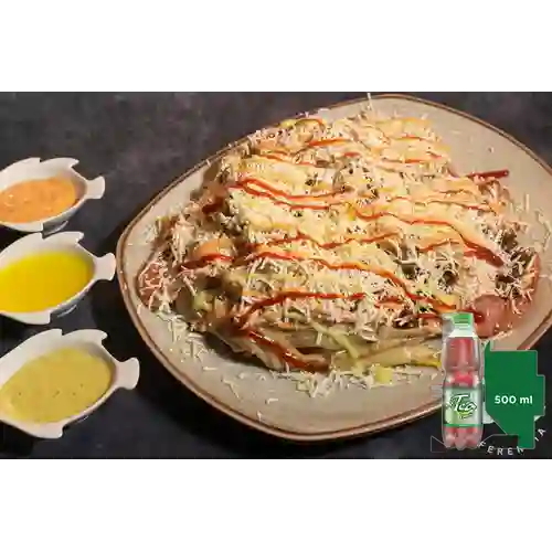 Combo Papas Locas Especiales + Mr Tea Limón 500 ml