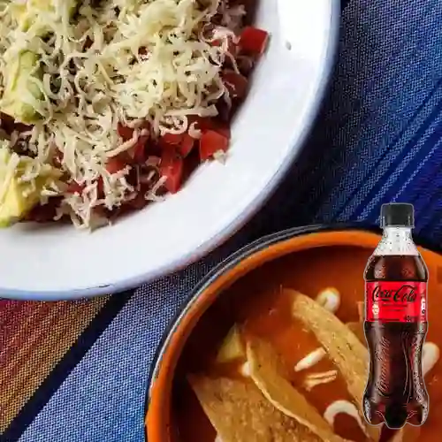 Combo Mexicano + Coca Cola Sin Azúcar 400 ml