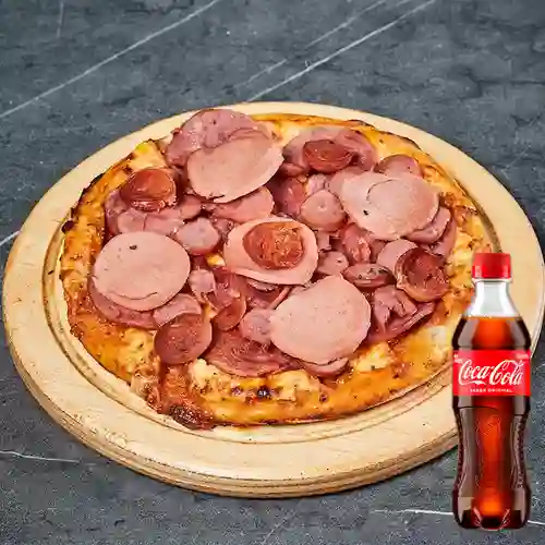 Combo Pizza de Carnes + Coca Cola Original 400 ml