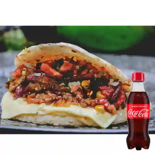 Combo Arepa Paisa + Coca-Cola Sabor Original 250 ml