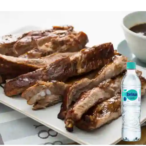 Combo Costillas de Cerdo + Brisa Sin Gas 600ML