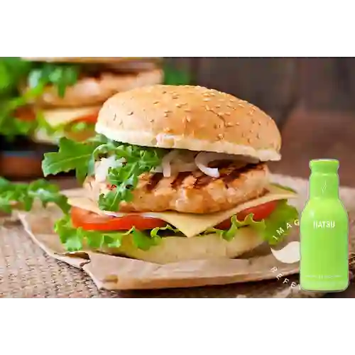 Combo Hamburguesa Pollo Grillé + Hatsu Verde 250 ml