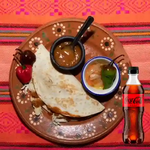 Combo Quesadilla de Arrachera + Coca-Cola ZERO 400ml