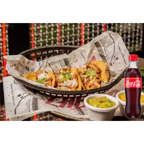 Combo Tacos Al Pastor + Gaseosa Coca Cola