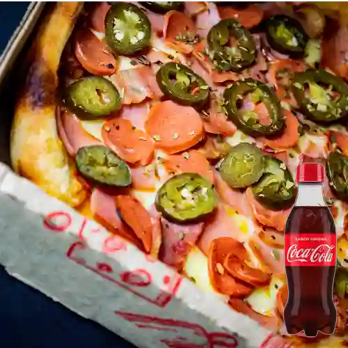 Combo Pizza Mexicana Personal + Coca Cola Original 250 ml