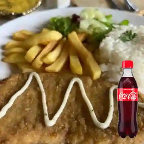 Combo Milanesa de Pollo + Coca Cola 400 ml