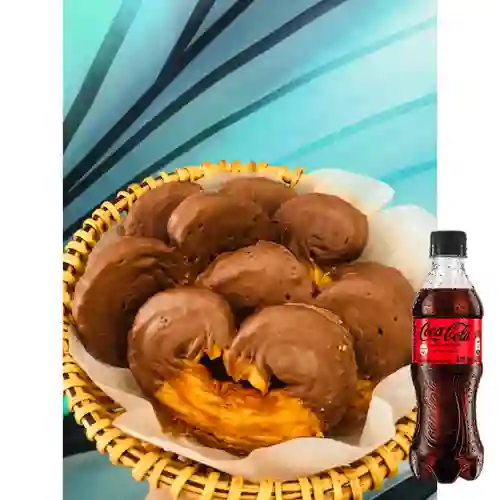 Corazones de Hojaldre c/ Chocolate +CocaCola S/az 400ml