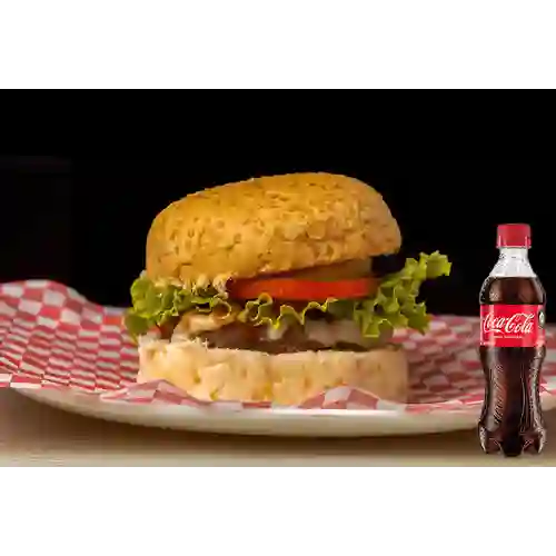 Combo Hamburguesa de Carne + Coca Cola Original 400 ml