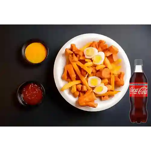 Combo Salchipapa + Coca-Cola Sabor Ligero 400 ml