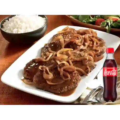 Combo Carne en Bistec + Coca Cola Original 400Ml