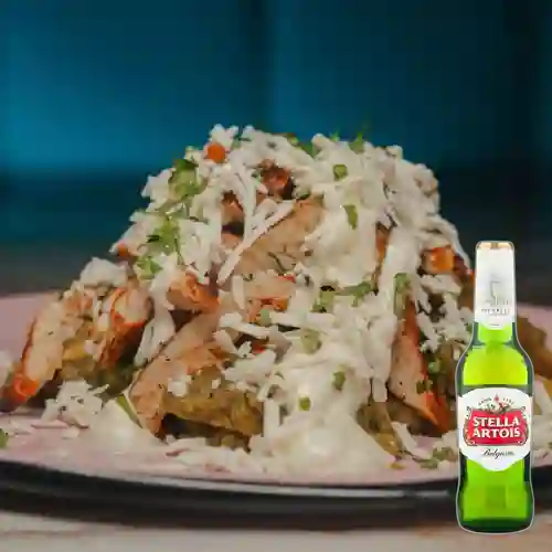 Combo Chilaquiles Verdes + Stella Artois 350 ml