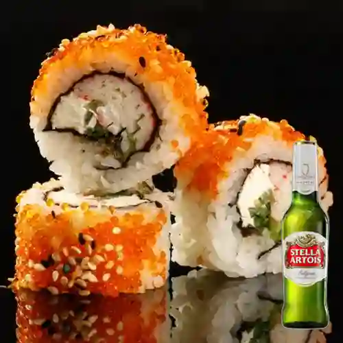 Combo California Roll + Stella Artois