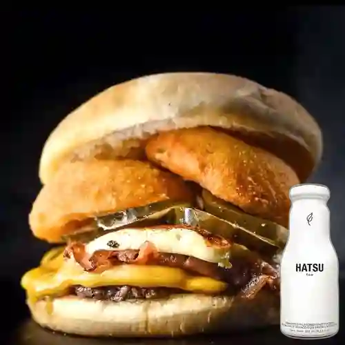 Combo Burger Americana + Hatsu Blanco 250 ml