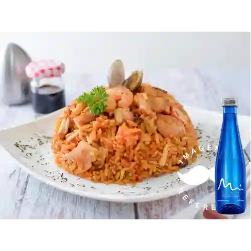 Combo Arroz Marinero + Agua Manantial Sin Gas 500ml