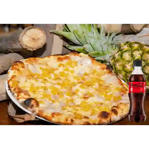 Combo Pizza Hawaiana + Coca Cola Sin Azúcar 400 ml