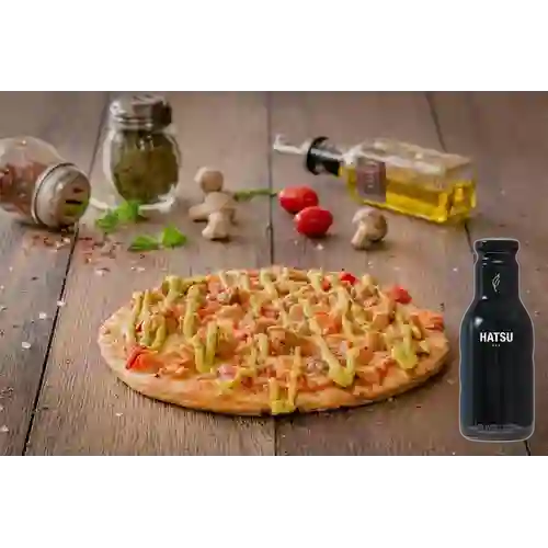 Combo Pizza Chicharr��n Baby + T�� Hatsu Negro 400 ml