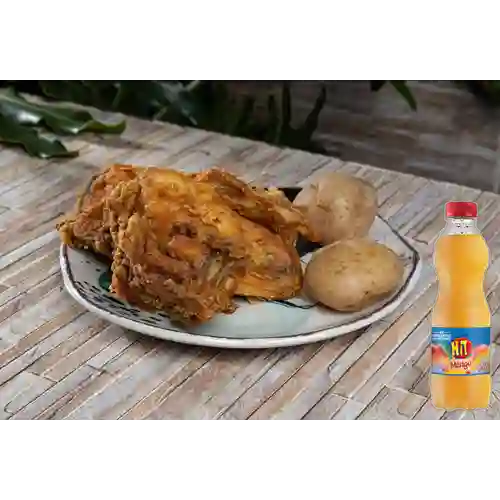 Combo Pollo Apanado 1/4 + Hit Mango 500 ml