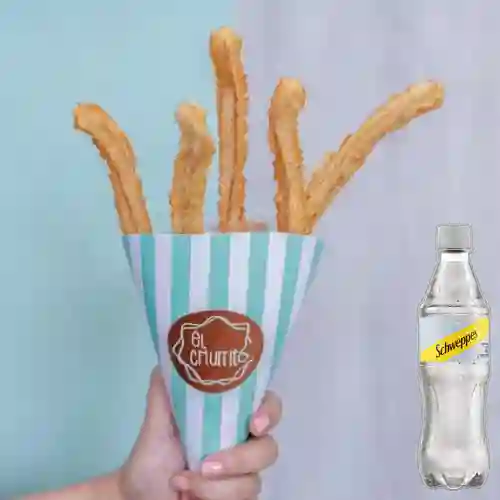 Combo Churritos con Salsa + Schweppes Soda 400ml