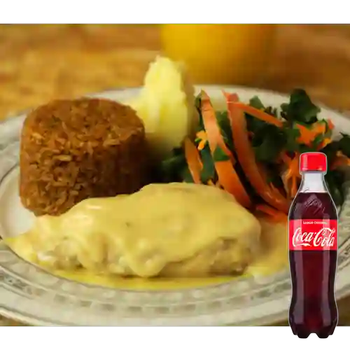 Pechuga Rellena de Jamón&Queso +Cocacola Org 400ml