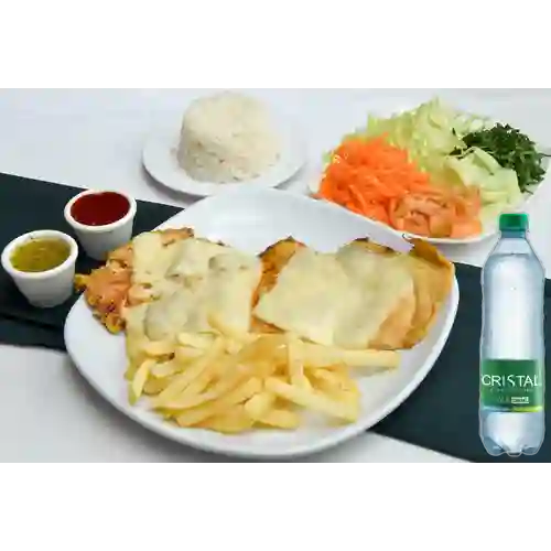 Combo Pechuga Gratinada 350 gr +Cristal C/gas 600ml