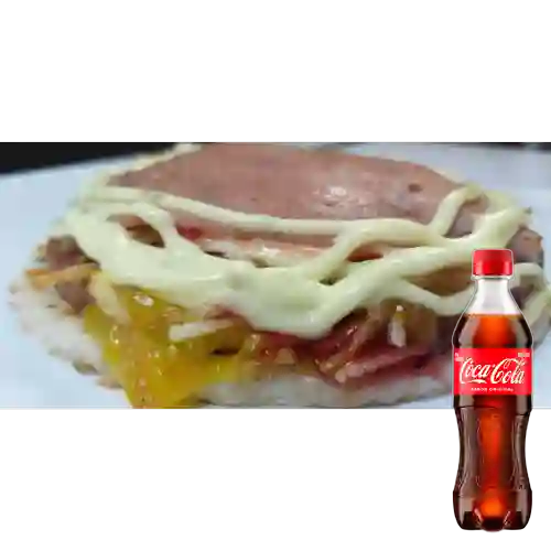 Combo Arepa Sencilla + Coca Cola Original 400 ml