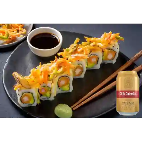 Combo Sushi Fuji Maki + Club col. Dorada Lta 330ml