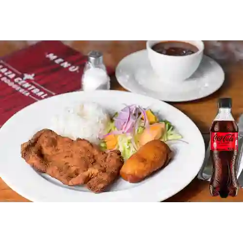 Menú Casero Cazuela de Frijoles +Cocacola S/az 400ml