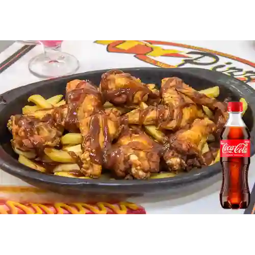 Combo Alitas BBQ + Coca Cola Original 400 ml