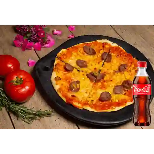Combo Pizza los Vecinos + Coca Cola Original 400 ml