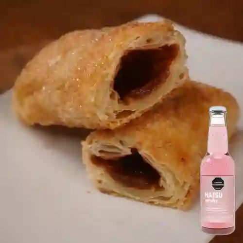 Combo Pastel de Guayaba +Hatsu Frambuesa Rosas 300ml