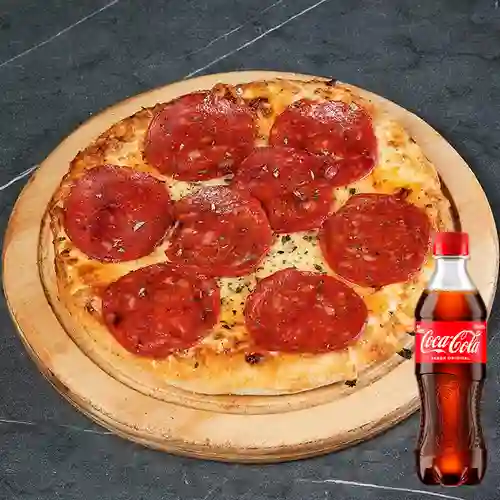Combo Pizza Pepperoni + Coca Cola Original 400 ml
