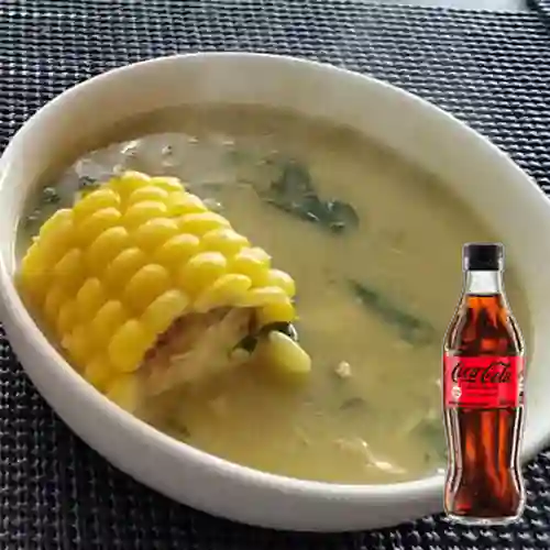 Combo Sopa Del Día 24 Oz + Coca Cola Sin Azúcar 300ML
