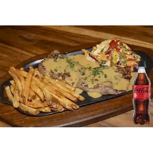 Combo Pepper Steak + Coca Cola Sin Azúcar 600ML