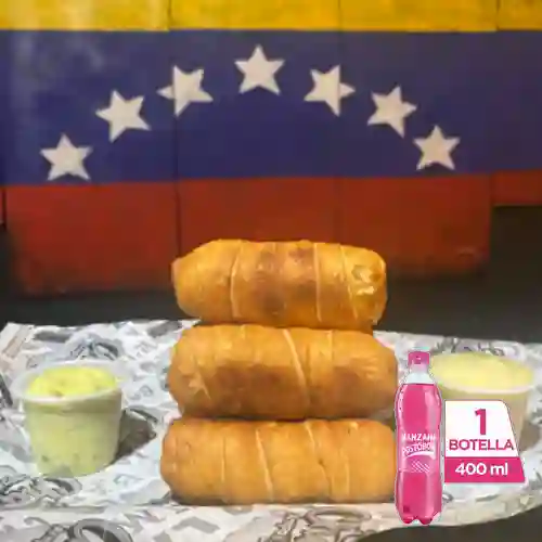 6 Tequeños / Dedos de Queso. + Postobón Manzana 400ml